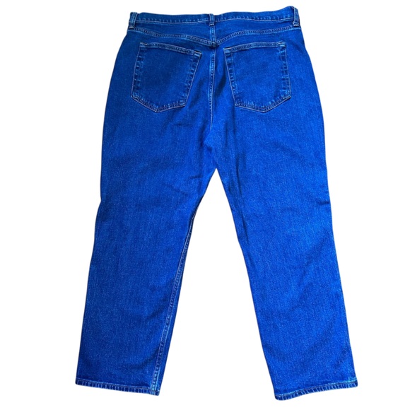 Abercrombie & Fitch Ultra High Rise Ankle Straight Blue Jeans 34/18 - Picture 6 of 9